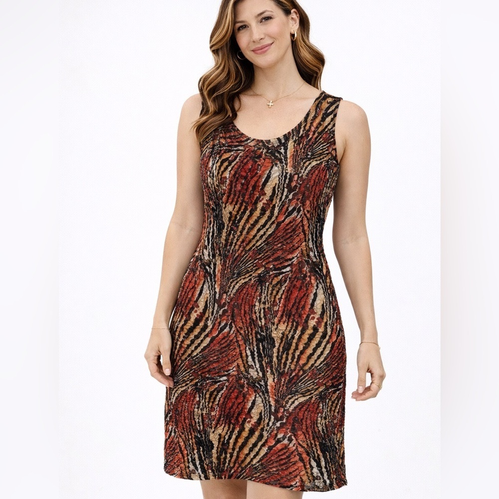 ✨Frank Lyman Textured Animal Print Dress - Size 6